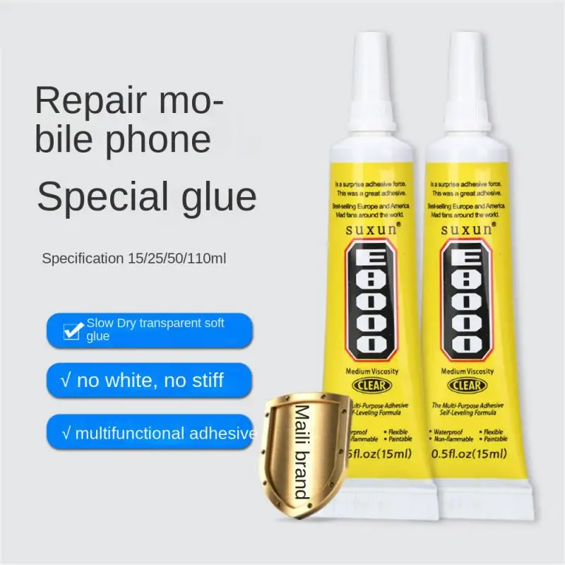 E8000 Glue DIY Diamond Jewelry Rhinestone Textile Cloth Mobile Phone Repair Glue Multipurpose Adhesives Super Glues