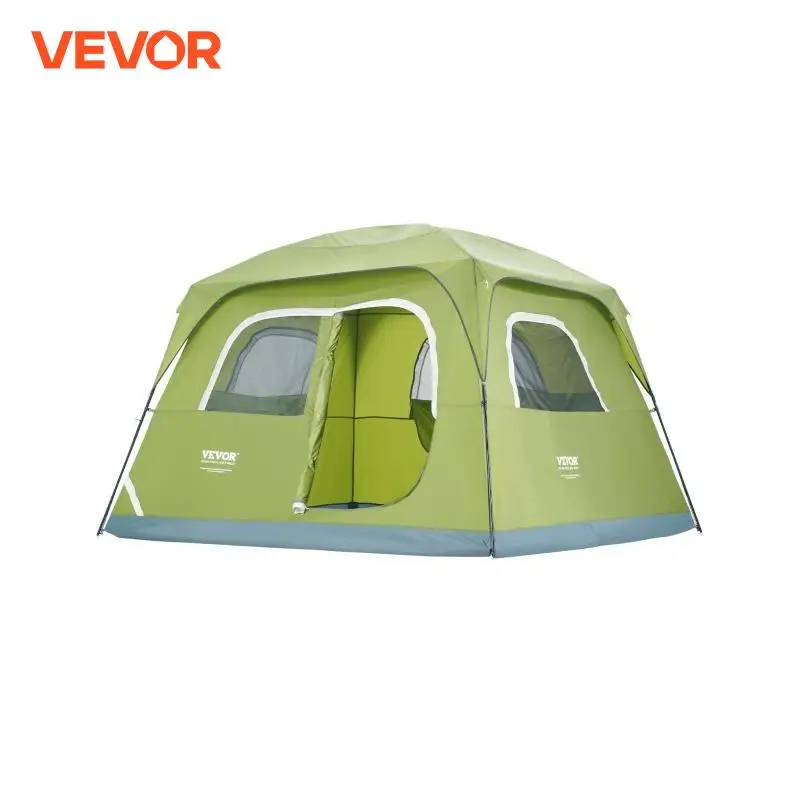 6 Person Outdoor Profession Fabric Tent Rainfly Waterproof Camping Tent Family Outdoor Instant Setup with Carring Bag pop canopy tent camping shower tent