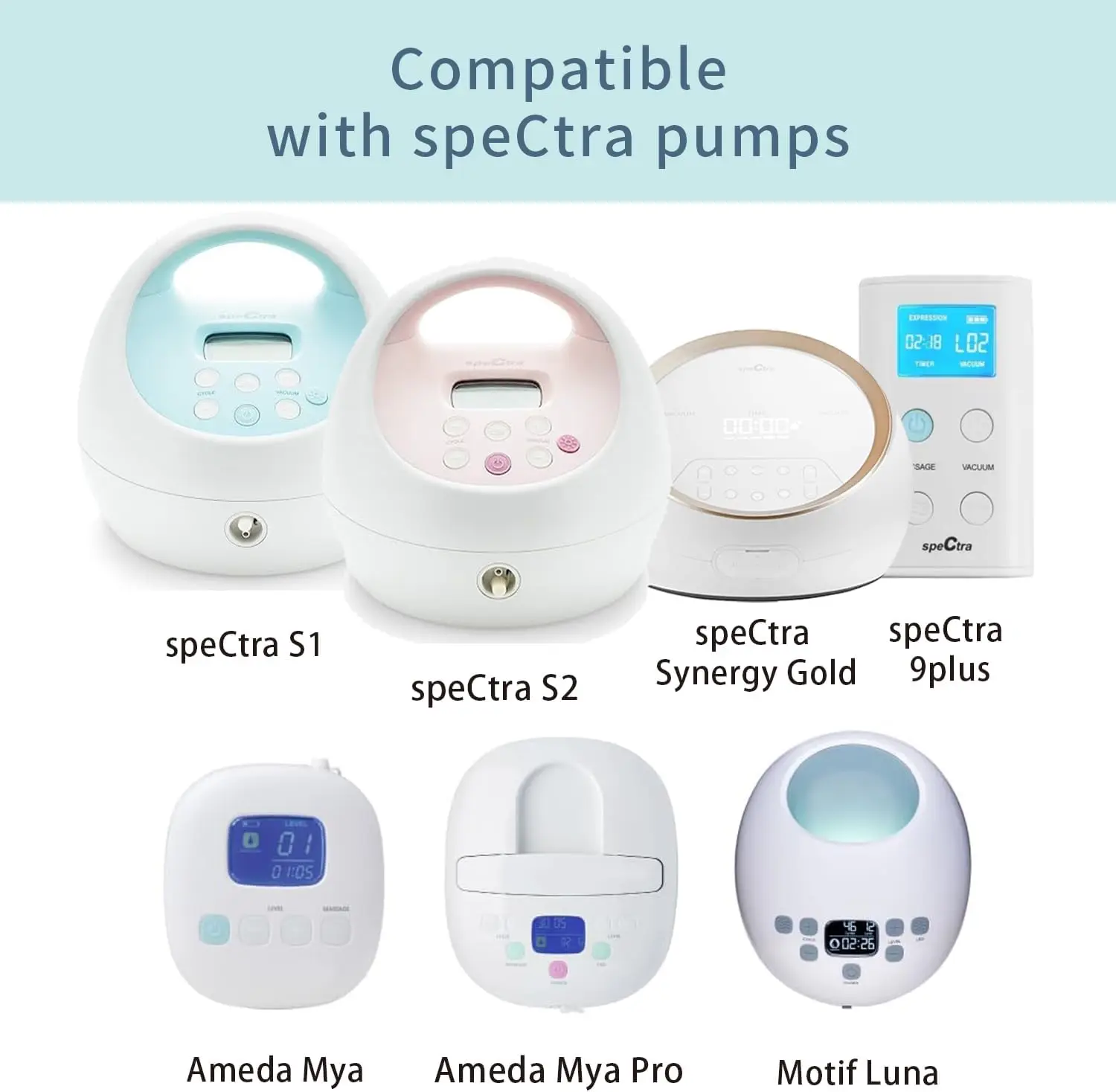 Flange Compatible with Spectra S1 S2 9 Plus Synergy Gold Breastpump Replacement to Spectra Pump Parts and Spectra Flange /Shield 4