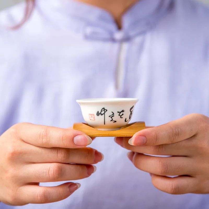 Chinese Tea Cup white porcelain Teacup Set Teapot Drinkware Ceramic China Kung Fu Tea Set Ceramic cup Chinese gift