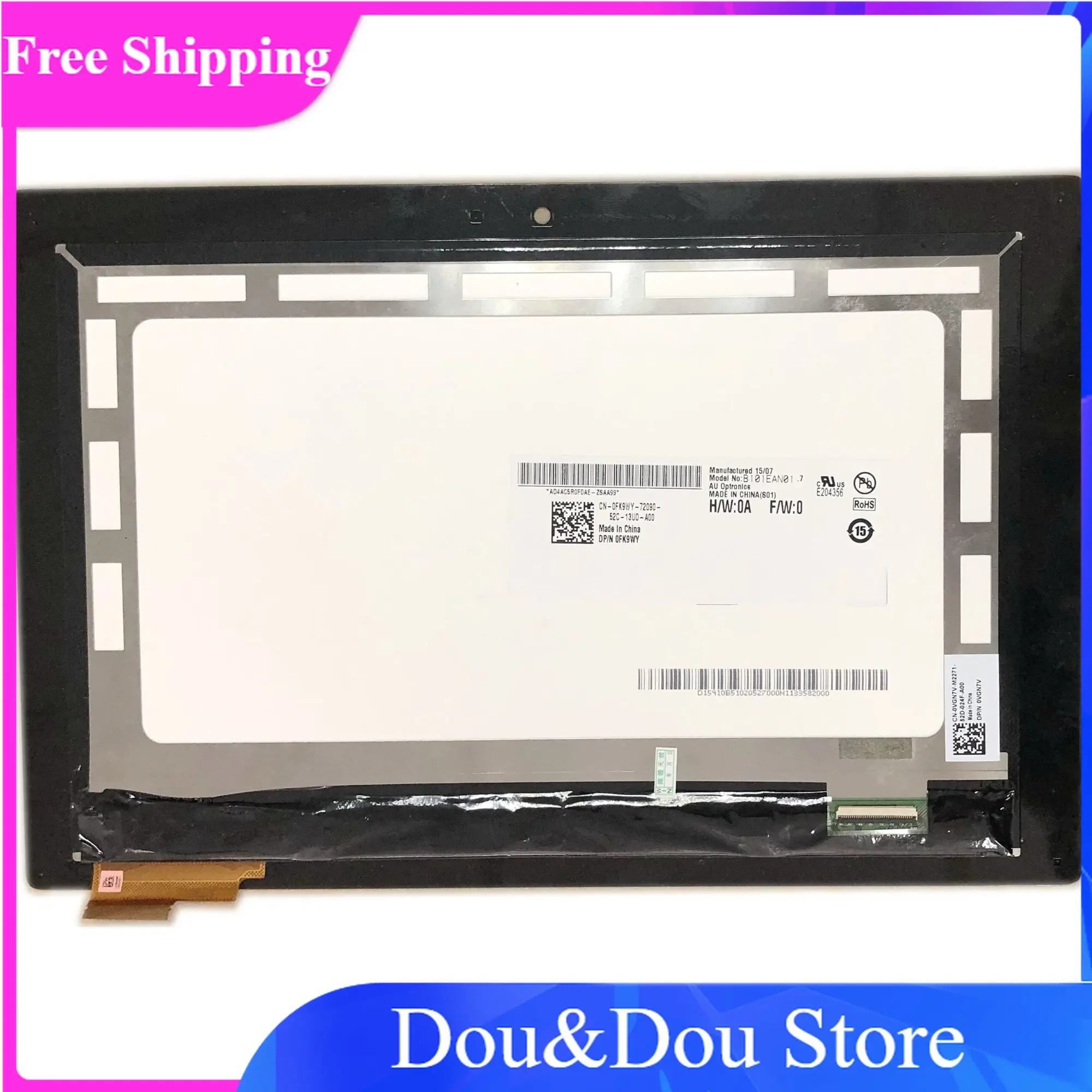 

ЖК-дисплей с сенсорным экраном для Dell Venue 10 Pro 5055 5050 TOM10069 V1.1 B101EAN01.7