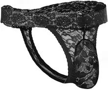  Sexy Breathable Printed Underwear Men's Lace Pouch Panties Thongs Women Sexy  Plus Size Lingere  Panties Women Sexy Mens Thongs 