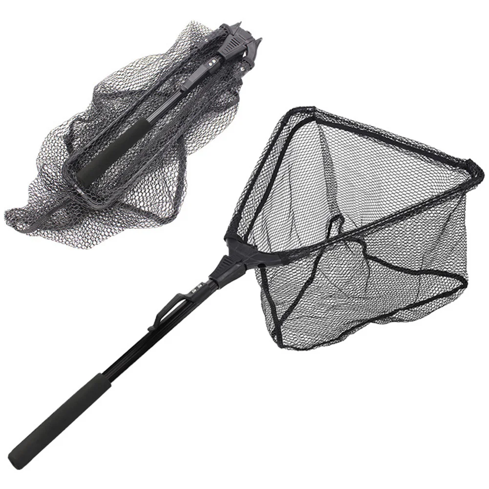 Ultralight Portable Aluminum Alloy Folding Fishing Net Fly Hand Dip Casting Net pesca Tackle Accessories Fishing Tank hand, fishing net
