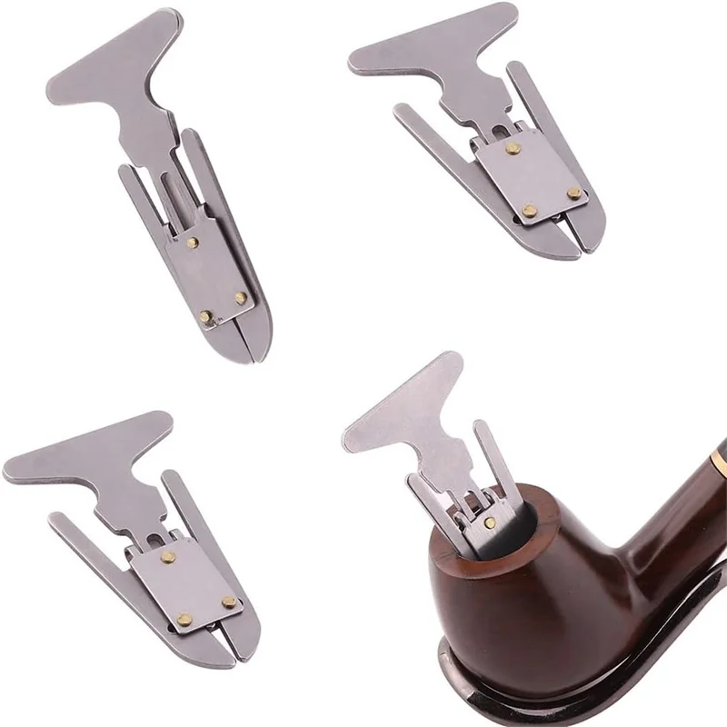 stainless steel Tobacco Pipe Tool 1PC Spacious Scraper Metal Smoke Pipe Carbon Remover Cleaning Tool Accessories