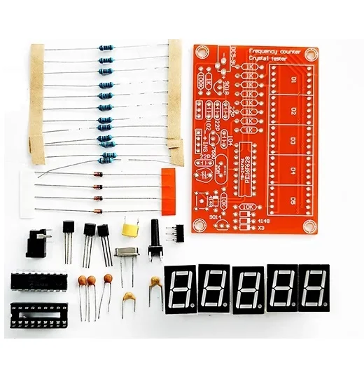 

1PCS DIY Kits RF 1Hz-50MHz Crystal Oscillator Frequency Counter Meter Digital LED tester meter For arduino