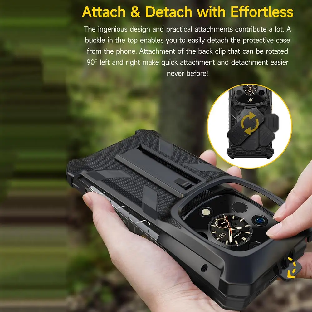 Ulefone Back Clip Phone Case with Carabiner For Ulefone Armor 28 Ultra / 28 Ultra Thermal Ulefone Phone Case