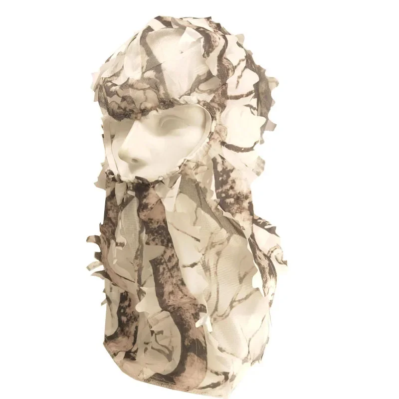 3D Leaf Camouflage Face Mask Hunting Hood Cap Male Tactical Camouflage Hat Turkey Camo Hunter Ghillie Suits Airsoft Accessories