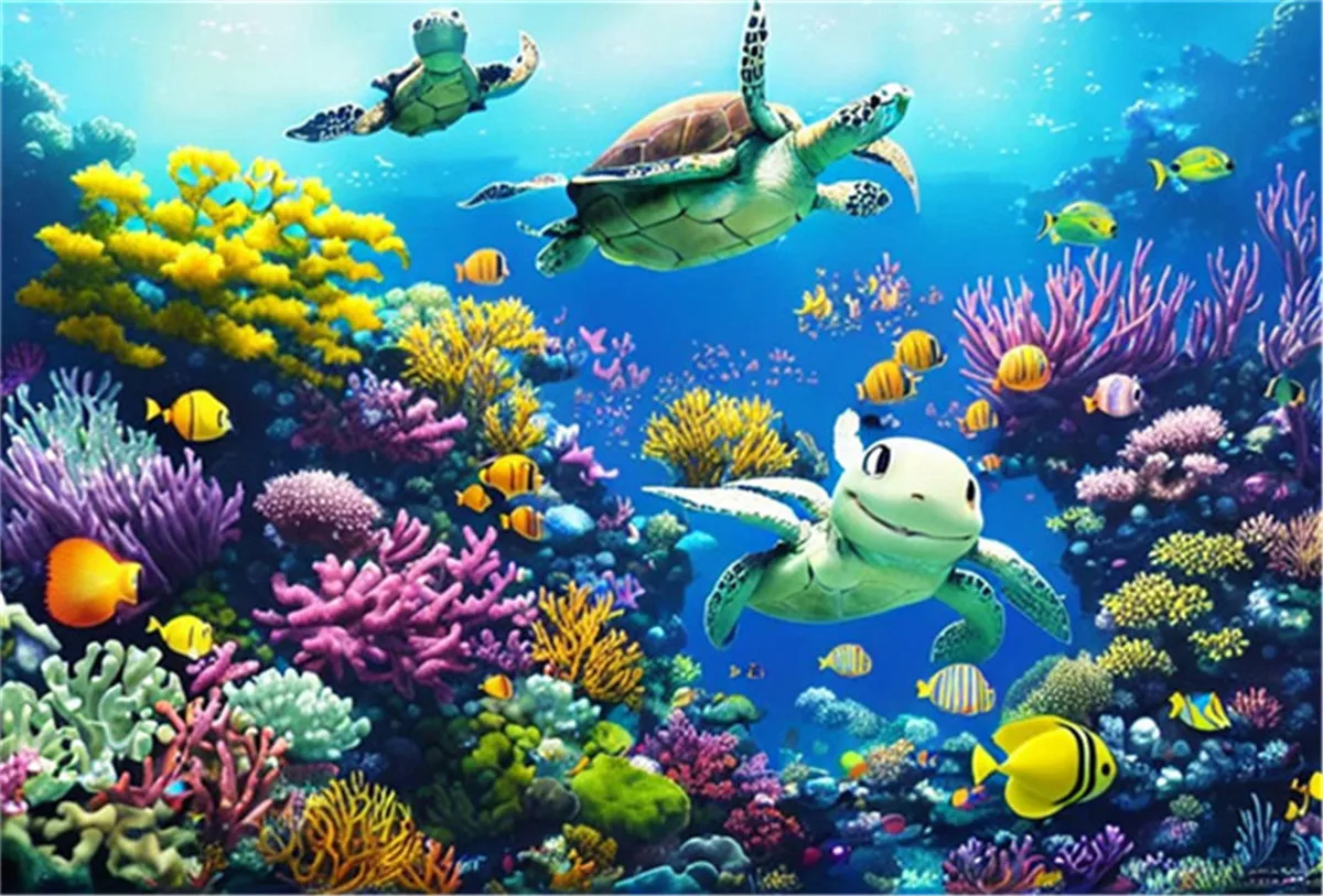 פאזל 500 חתיכות למבוגרים - פאזל צב ים | פאזלי קרטון ממוחזרים 50 יחידות | פעילות משפחתית מדהימה