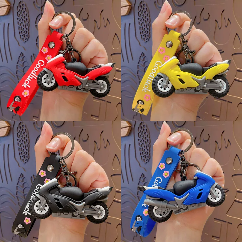 Metal Motorcycle Keychain Keyring Holder for Men Women