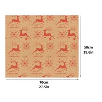 Christmas Wrapping Paper Set Christmas Theme Retro Pattern Creative Design Gift Packaging Good Things Christmas Gift Packaging 6