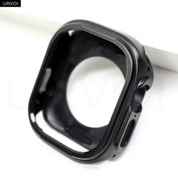 URVOI Zinc Alloy Bumper Case for Apple Watch - Enhanced Color - Changing Protective Cover (Black)