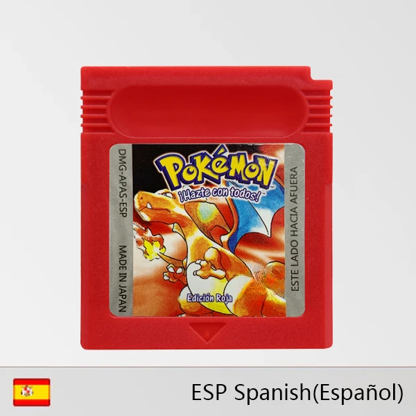 thumbnail image 1 of GBC Series Game Cartridge 16-Bit Video Game Console Card Red Yellow Blue Green Crystal Golden Silver Spanish Language, 1 of 4