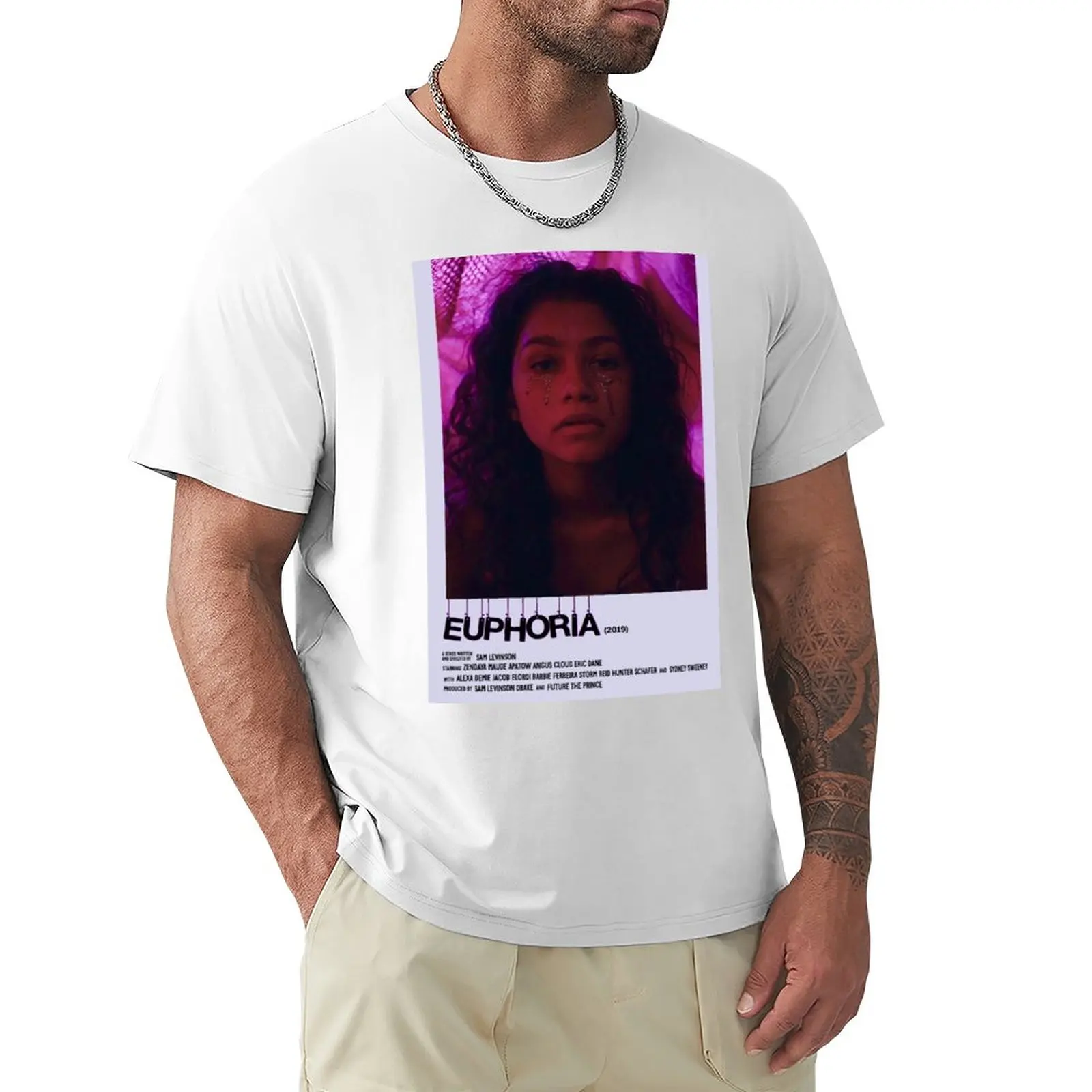 

EUPHORIA (zendaya) T-Shirt animal prinfor boys sports fans oversized t shirt men