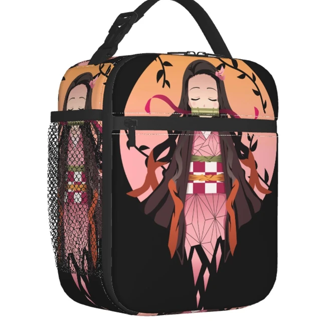 4pcs/set Demon Slayer Nezuko School Backpack Lunch Bag set