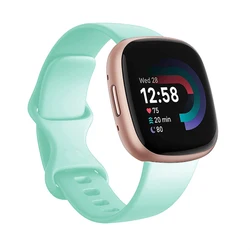 Silicone Sport Watch Band - Soft Strap Bracelet for L (6.7 - 8.1 inch) (Emerald Green 16)