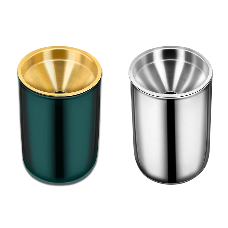 Ashtray Modern Stainless Steel Anti Ash Ashtray Standing Ashtray for