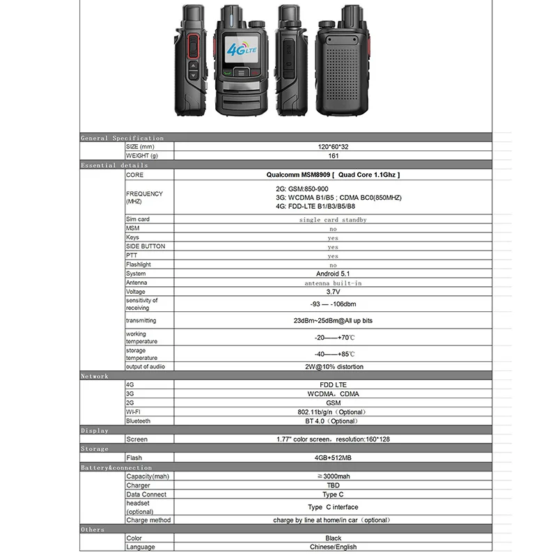 zello poc walkie talkie long range radio 4G comunicador telephone portable profesional 100km police radio mini android woki toki