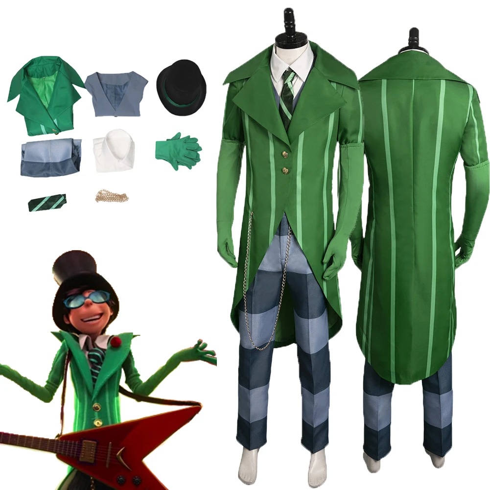 MovieDrSeussCosTheLoraxVillainOncelerCosplayCostumeGreenSuit