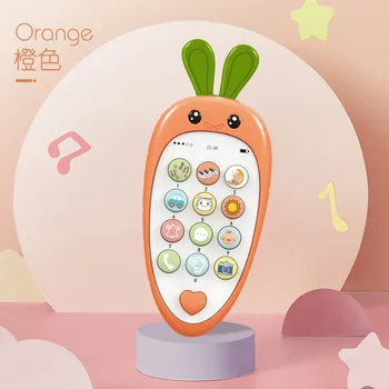 Baby Phone Toy Music Sound Telephone Sleeping Toys With Teether Simulation Phone Kids Infant Early Educational Toy Kids Gifts 9