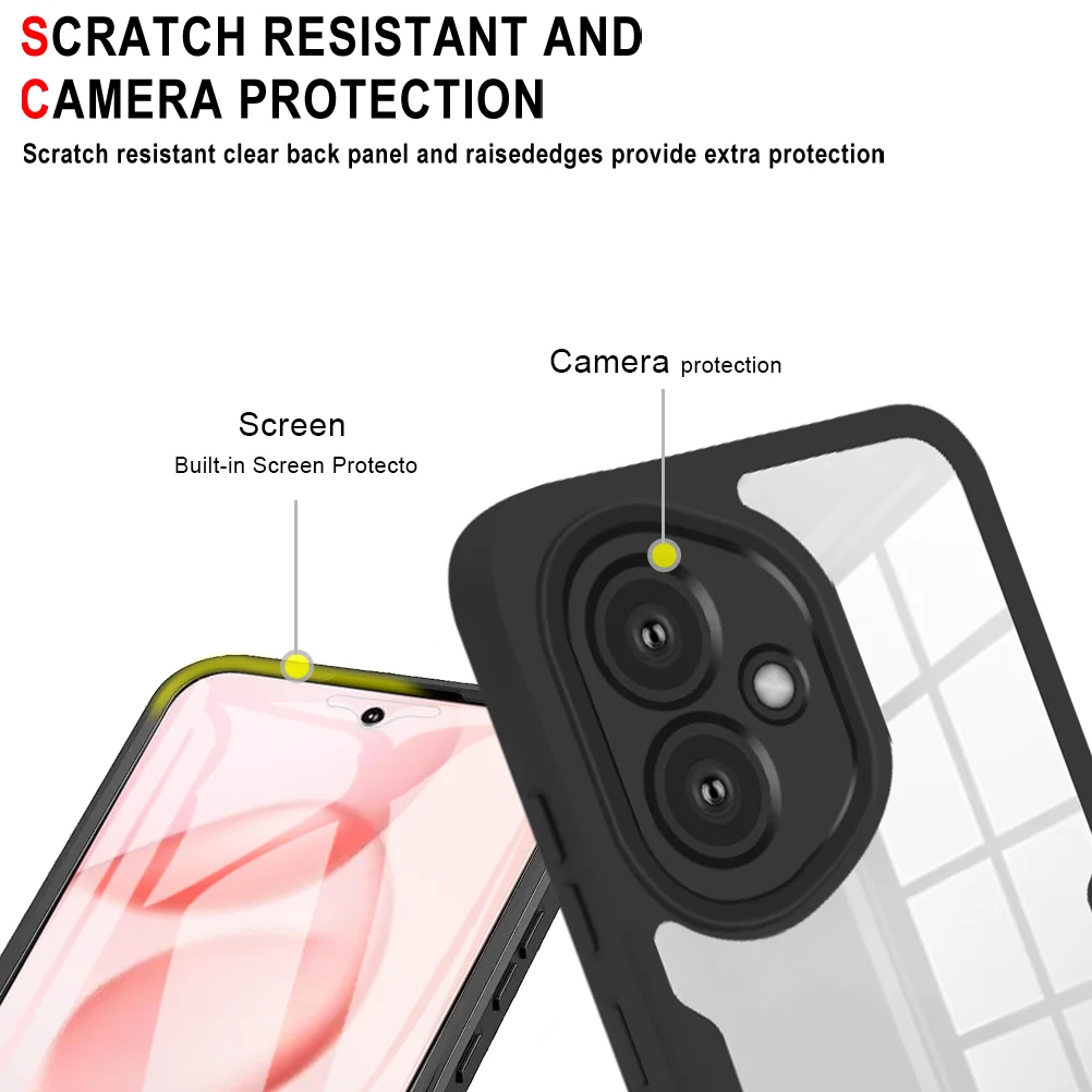 Full Body Shockproof Protective Phone Case with Screen Protector