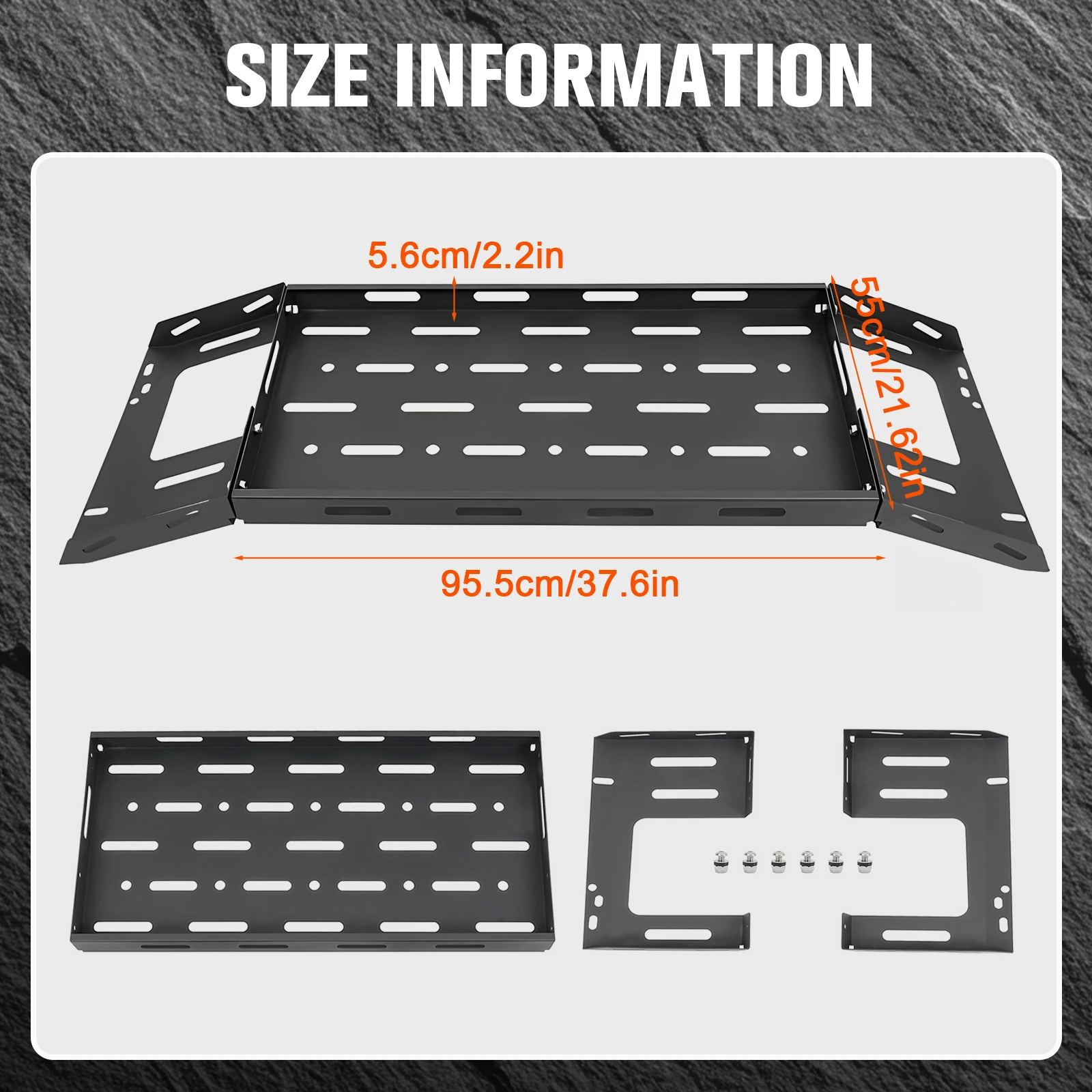 Rear Trunk Cargo Rack Basket Tray Steel Shelf Interior Storage Luggage Carrier for Jeep Wrangler JL Accessories