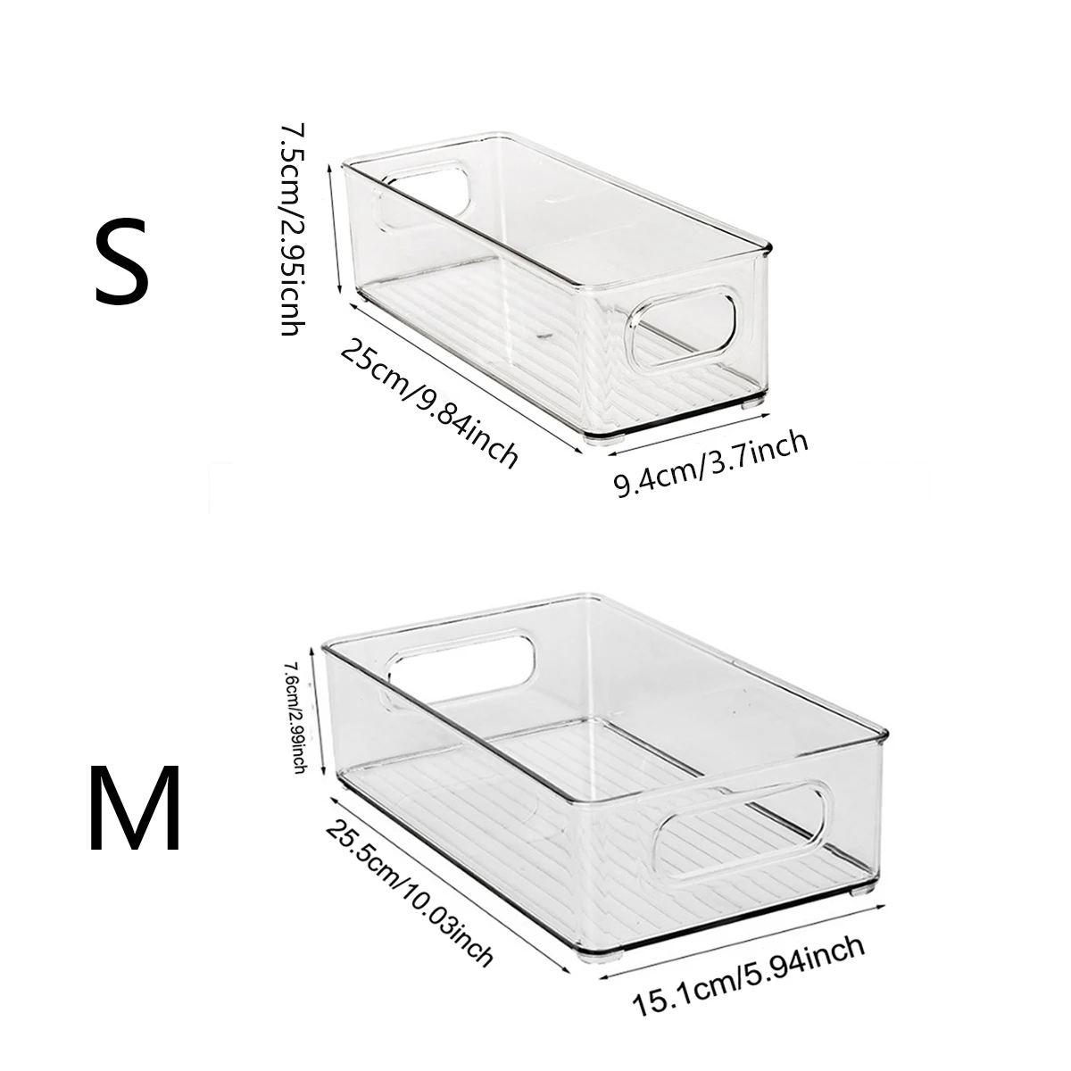 1pc-Refrigerator Food Storage Container Refrigerator Organizer Bins Stackable Fridge Food Storage Box with Hand Kitchen Accessor 6