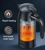 800ml Smart Car Kettle 12V/24V Universal Temperature Adjust Electric Kettle Travel/RV Insulated Kettle With Cigarette Lighter 4