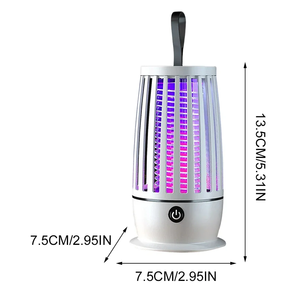 Description Picture 4 of itemPortable Mosquito Killer Lamp Rechargeable Insect Fly Trap Camping Lantern  Electric Mute Bug ZapperKiller Bedroom Mosquito Lamp