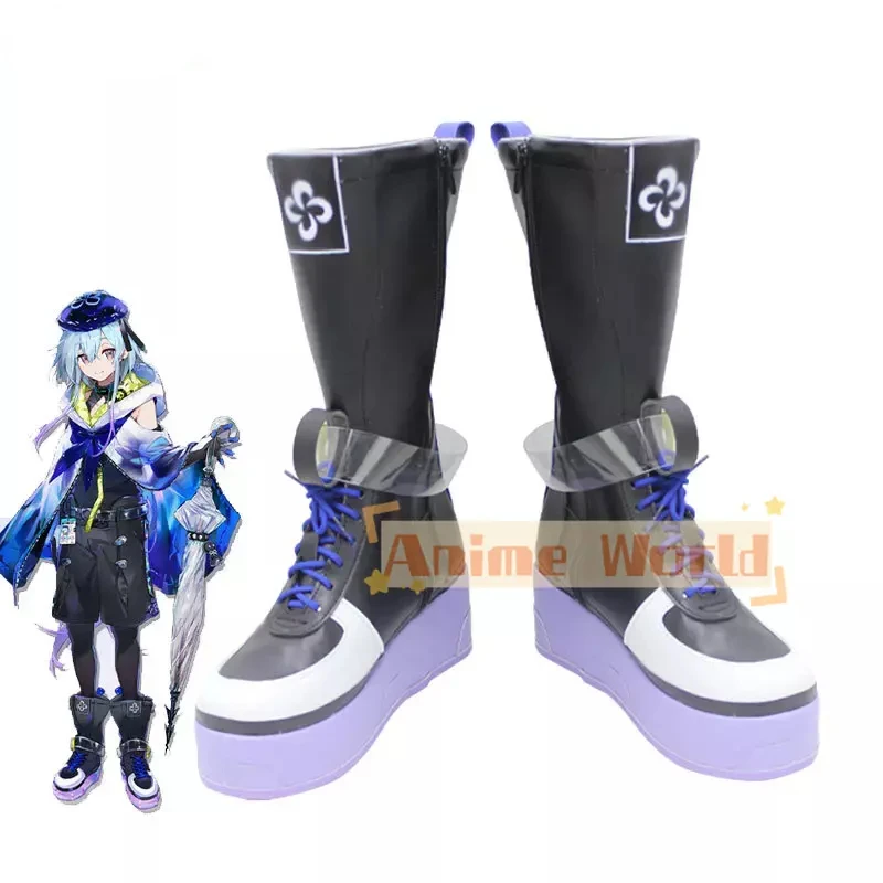 

Game Arknights Mizuki Cosplay Shoes PU Leather Shoes Halloween Carnival Boots Cosplay Prop Custom Made