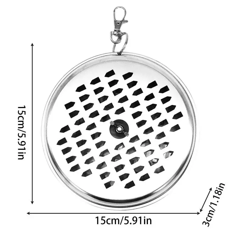 Spiral Incense Coil Holder Portable Spiral Incense Burner Box Fly Repeller Coil Holder With Cover And Hook For Deck Pool Side