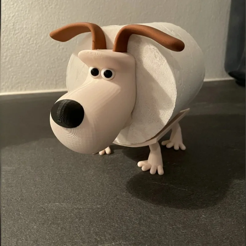 Puppy Toilet Paper Holder Decor 1