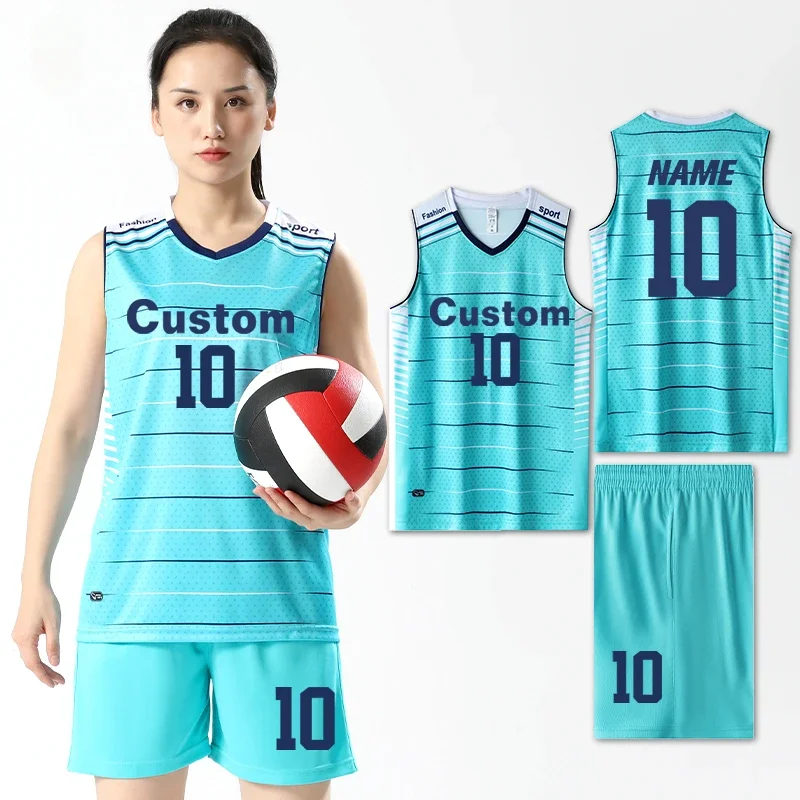 Volleyball Uniforms for Men and Women Sleeveless Sets Training