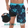 Summer men's hot selling beach pants, casual vacation printed men's pants, comfortable and breathable street clothing 4