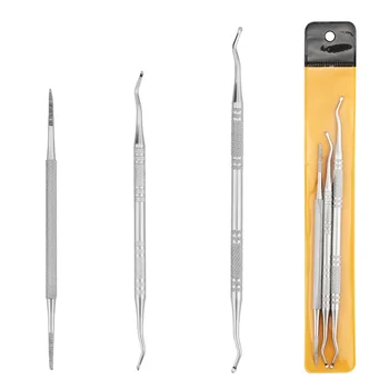 1/3pcsHook Incarnite Doppio Attacco Dei Piedi Incarnite Correzione Sollevatore File Punta Cura Delle Unghie Manicure Pedicure Unghie Dei Piedi Pulito Strumento di Cura Del Piede 1