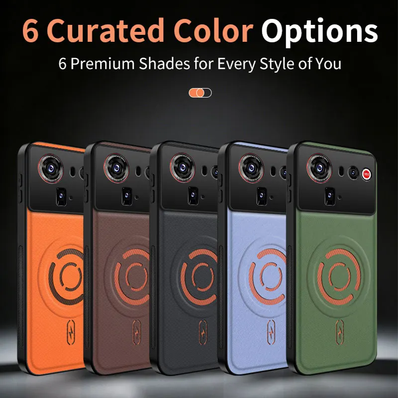 Enhanced Full Cover Magnetic Case with Wireless Charging for ZTE Nubia Ultra Series