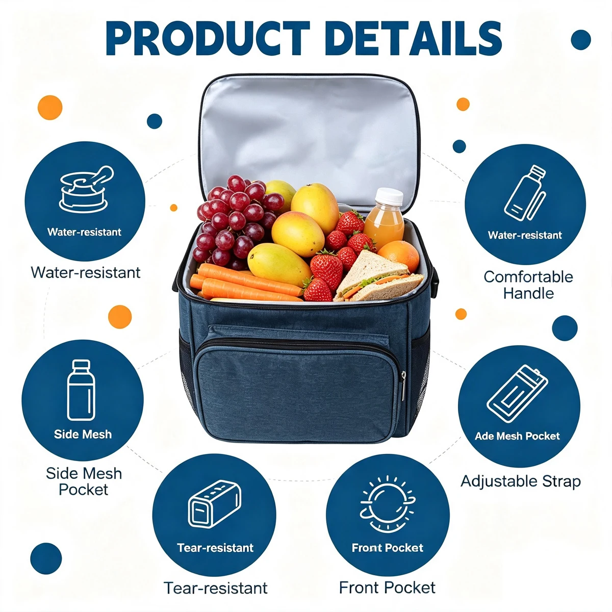 Women's Insulated Leakproof Thermal Lunch Tote and Storage Bag