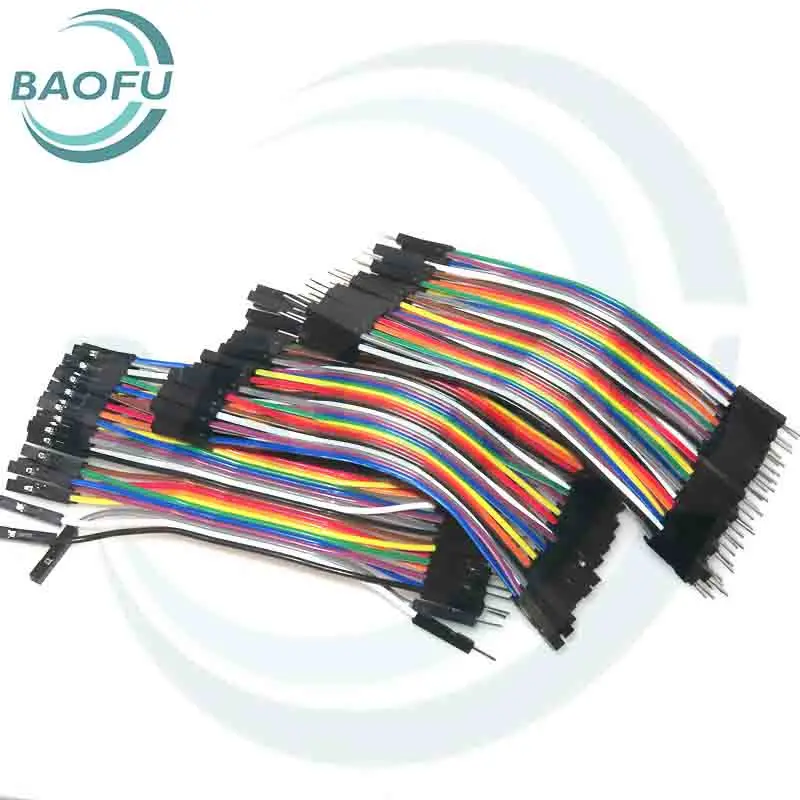 

Dupont Line 10CM 20cm 30cm 40Pin Male to Male Male to Female and Female to Female Jumper Wire Dupont Cable for Arduino DIY KIT