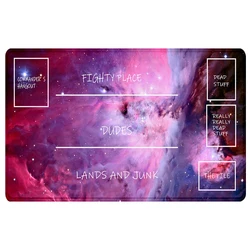 Galactic Battle Gaming Desk Pad - 24x14 Inch Playmat and Mousepad - Thickness 2mm (35X60cm(24X14inch))