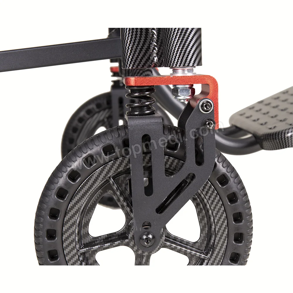 Aluminum Wheelchair Manual Lightweight Folding Type Wheelchair for Travel