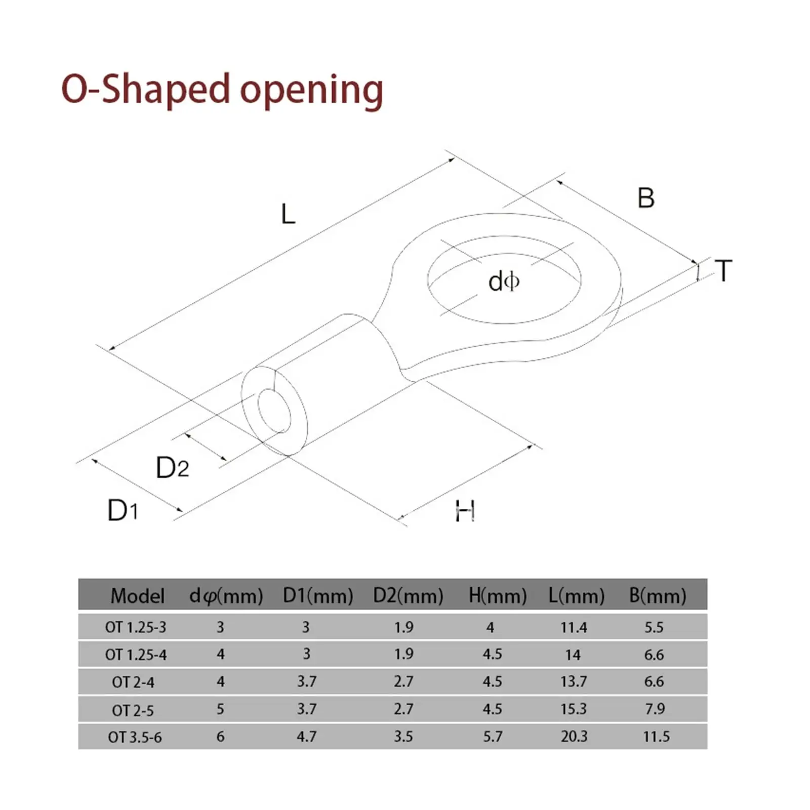 Wire Connectors 200/320Pcs 10 in 1 Non-Insulated Ring Fork U-Type Brass Terminals Assortment Kit Cable Crimp Spade