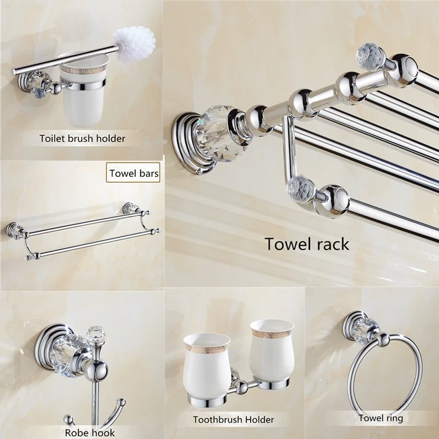 Bathroom Towel Rack Toilet Paper Holder Sets - Brushed Bathroom Accessories  Set - Aliexpress