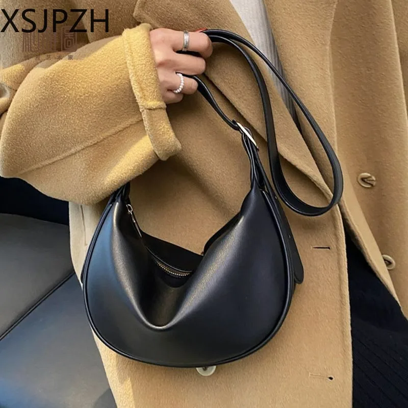 

sxjpzh Advanced Niche Design Bag Women 2023 New Fashionable Westernized One Shoulder Crossbody Bag Trend Crescent Bag