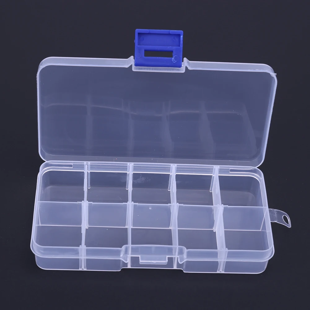Portable Plastic Fishing Tackle Box Storage Case