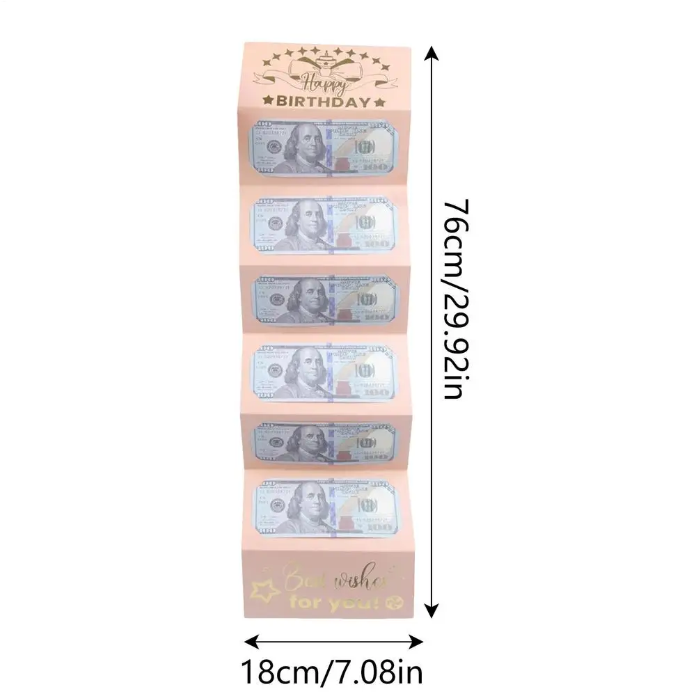 Creative Birthday Wallet Greeting Card – Folding Cash Holder Red Envelope Style, Unique... - SKU BWGC0834 - UGI Packaging