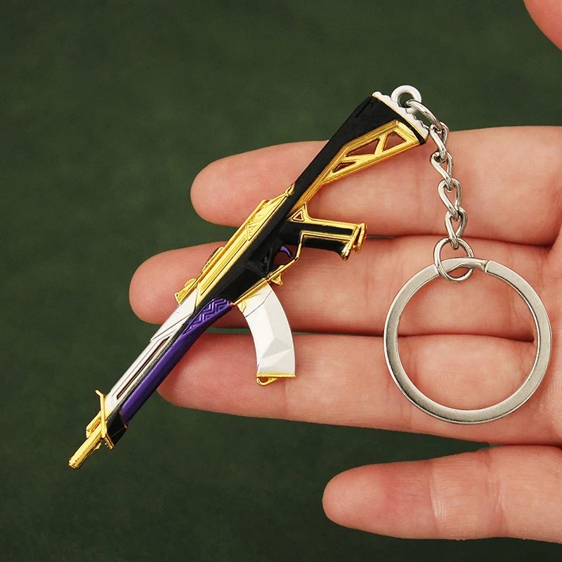 

Valorant Keychain Weapons Accessory Rifles Vandal Prime Reaver 2.0 Karambit Knife Metal Game Peripheral Model Gift Toys for Boys