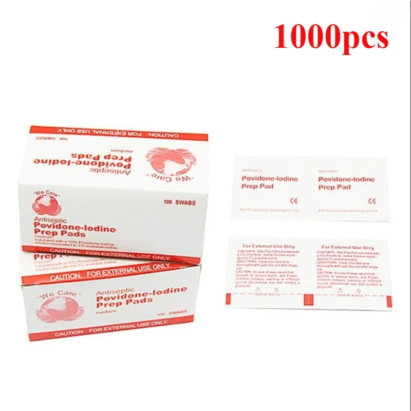 Iodine Disinfectant Wet Wipes for First Aid and Wound Care