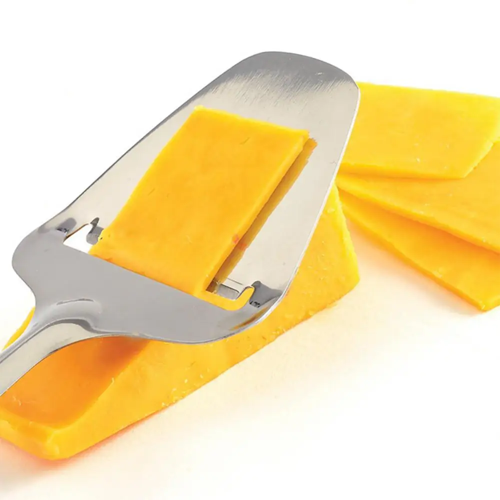 Description Picture 4 of itemSilver Stainless Steel Cheese Peeler Cheese Slicer Cutter Board Butter Slice Cutting Knife Kitchen Baking Cooking Cheese Tools