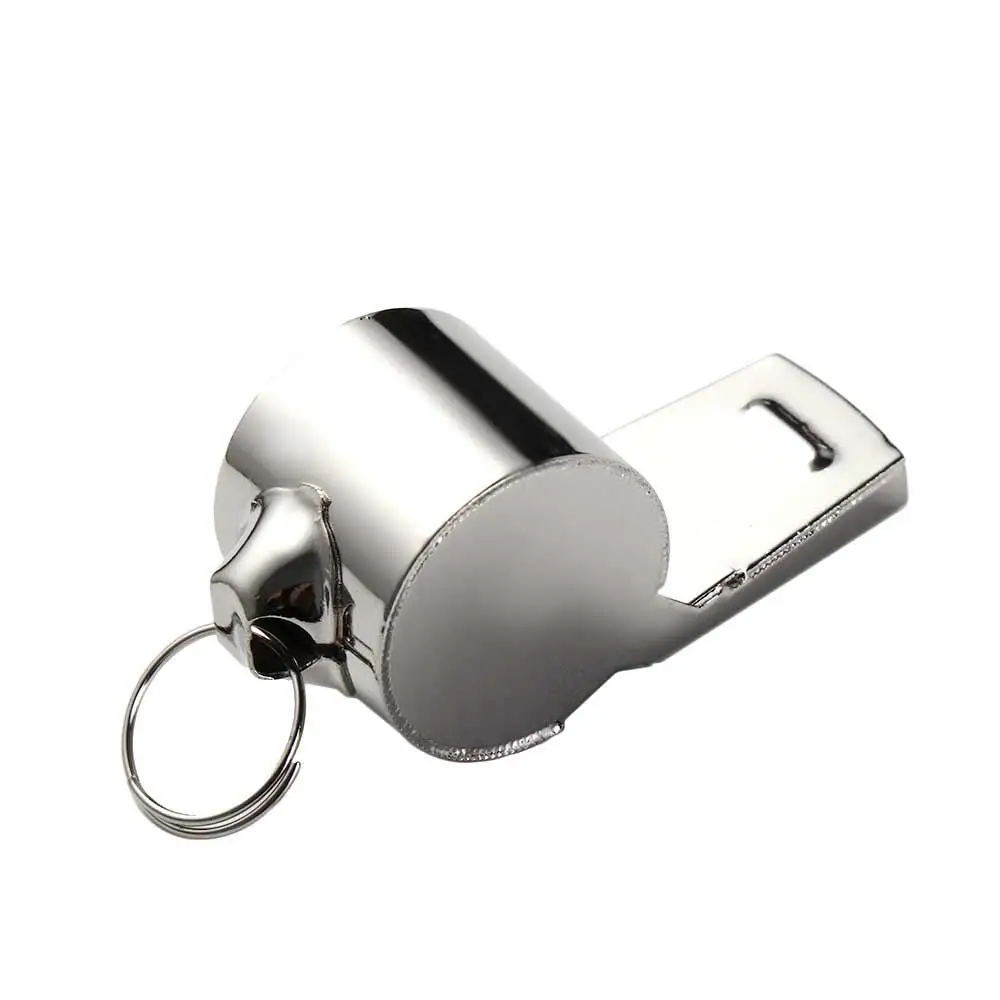 Loud Metal Whistle Soccer Rope Professional Referee Sport Whistle Smooth Wear Resistant Stainless Steel Whistles Rugby sport whistle metal whistle