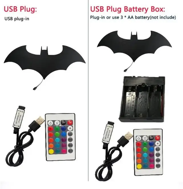 BATMANバットマン ライト付き壁掛け彫刻 BATMANバットマン ライト付き壁掛け彫刻
