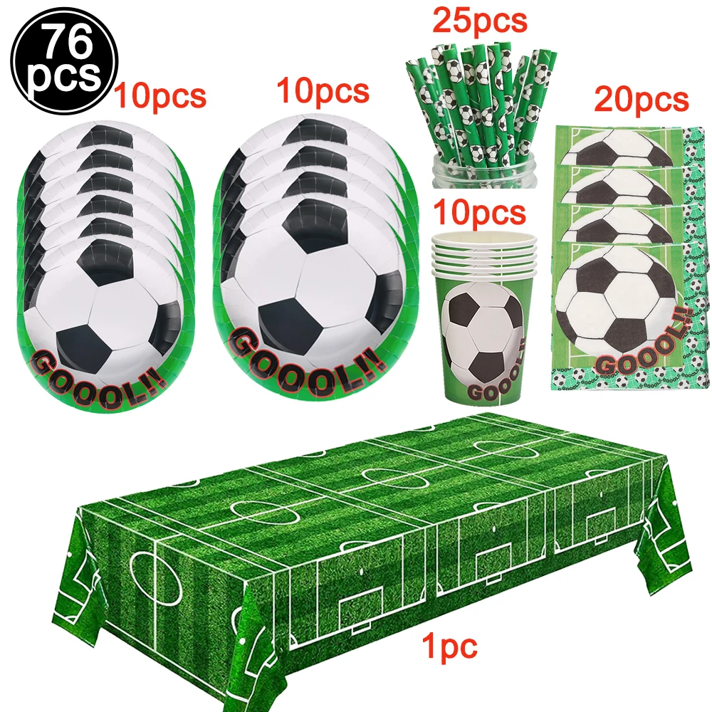 Glow-in-the-Dark Soccer Ball Temporary Tattoos for Kids - Luminous Football Party Supplies